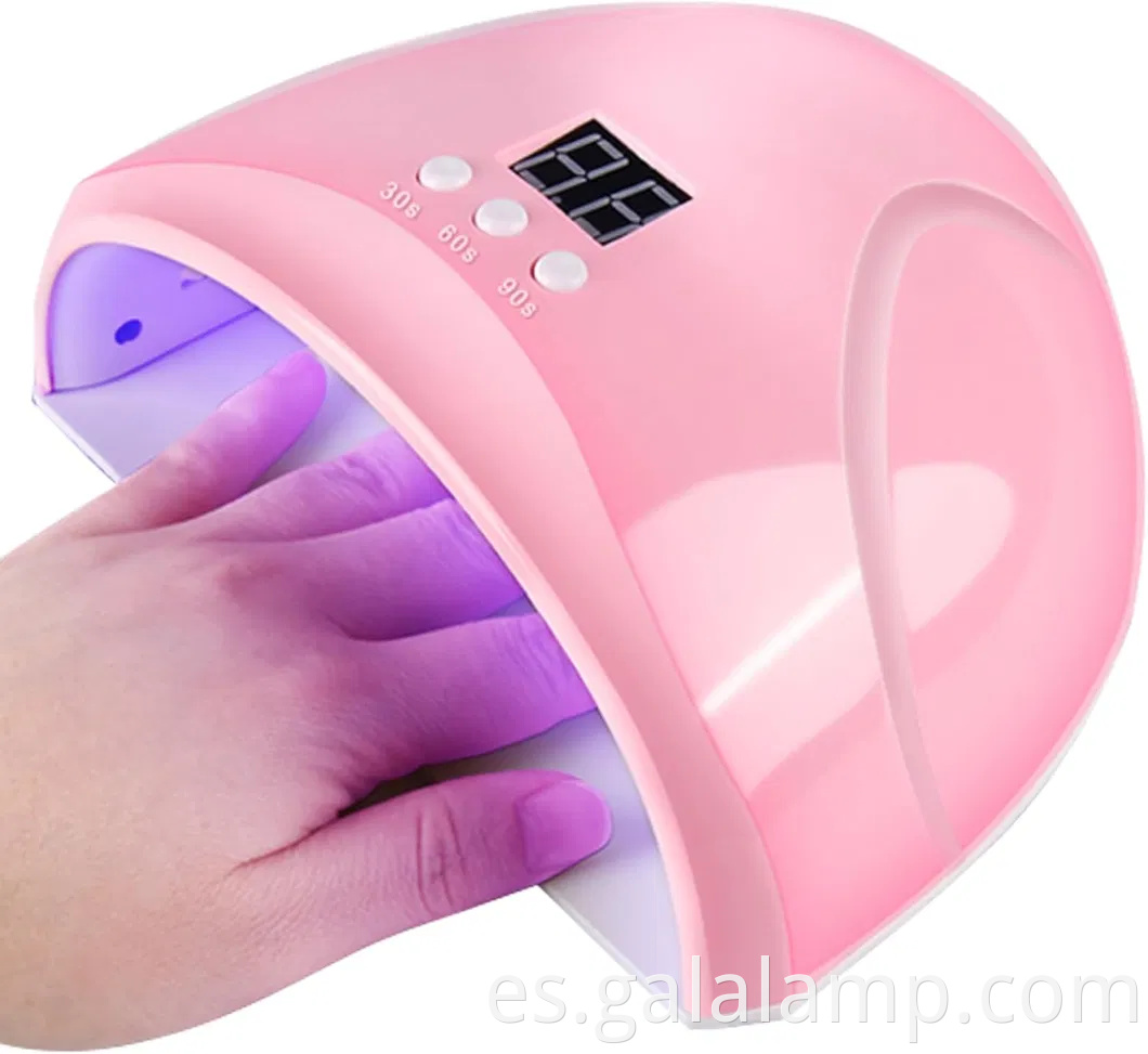 Secador de uñas UV compacto con pantalla LED para curado de gel rápido